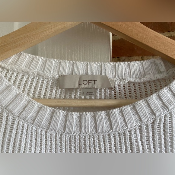 Loft Texture Cotton Sweater - Picture 3 of 6